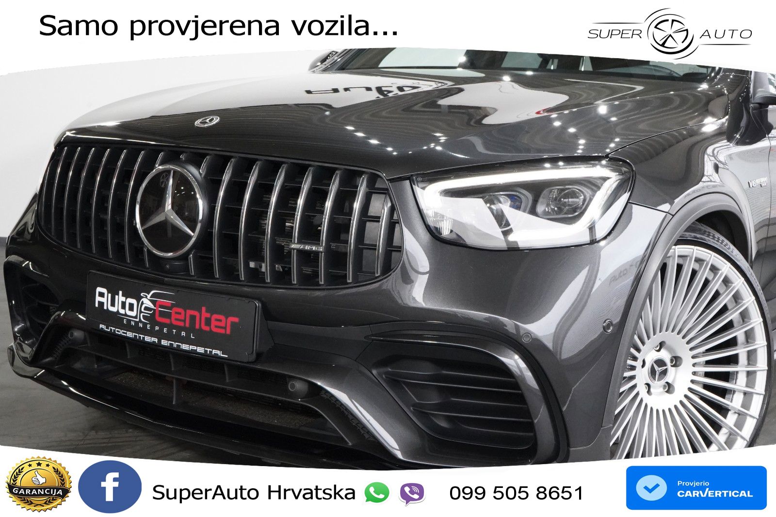 Mercedes AMG GLC 63 V8 (476 KS) 4MATIC+ MCT LED+GR SJED+ACC