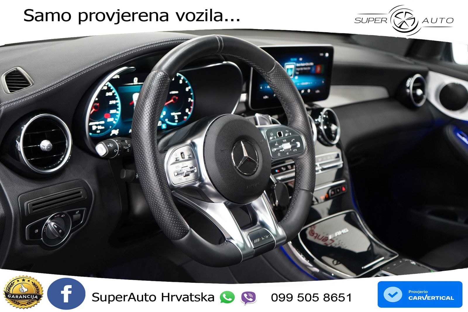 Mercedes AMG GLC 63 V8 (476 KS) 4MATIC+ MCT LED+GR SJED+ACC
