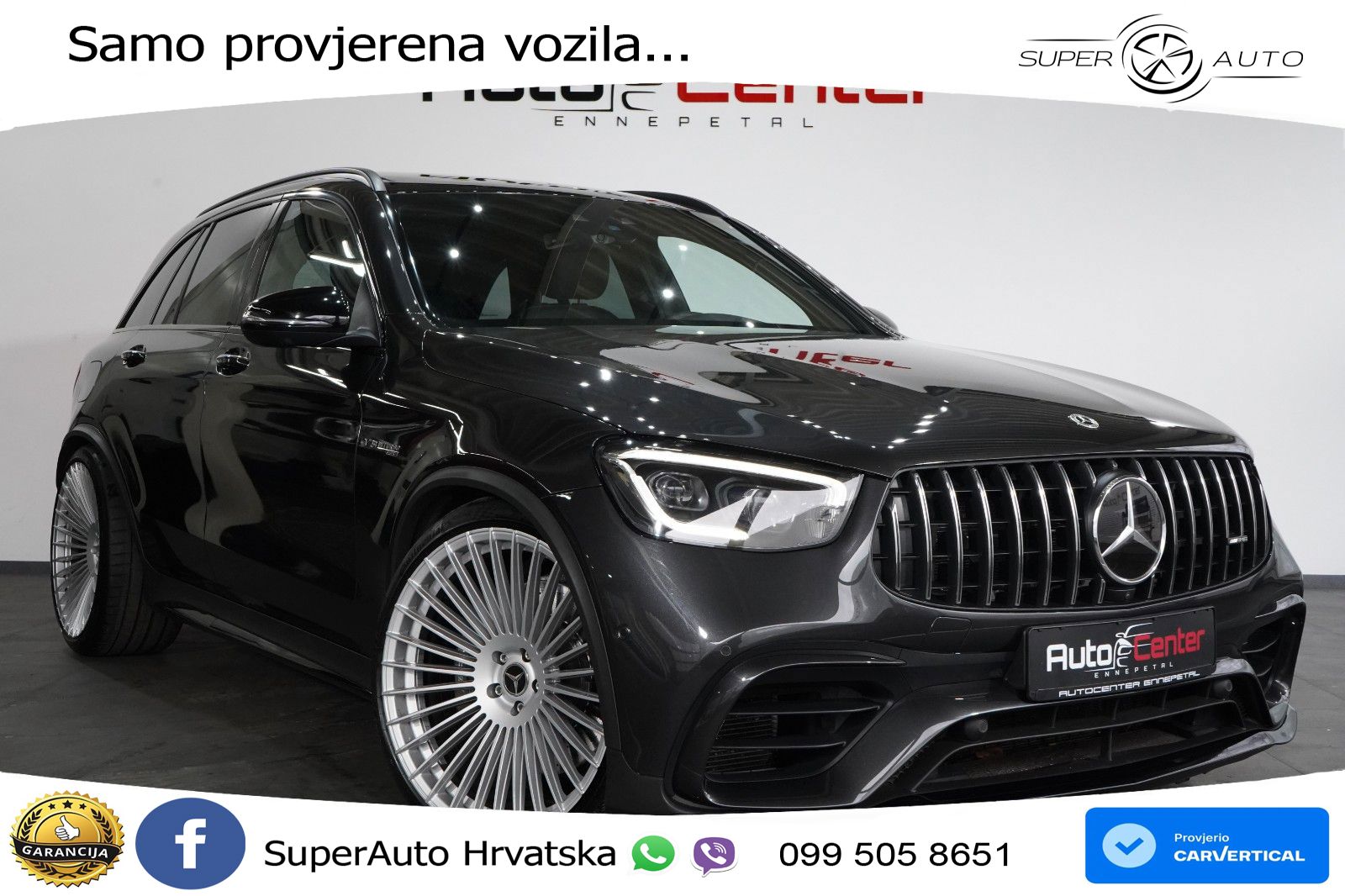 Mercedes AMG GLC 63 V8 (476 KS) 4MATIC+ MCT LED+GR SJED+ACC