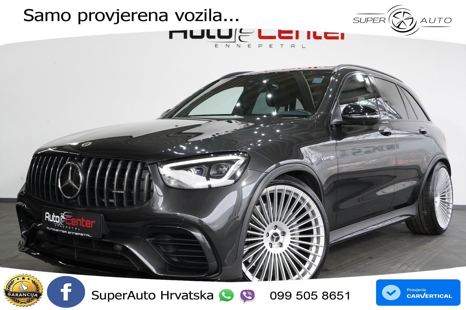 Mercedes AMG GLC 63 V8 (476 KS) 4MATIC+ MCT LED+GR SJED+ACC