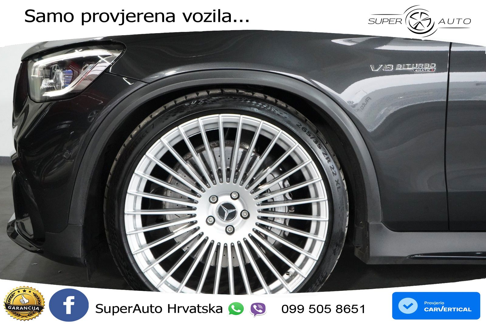 Mercedes AMG GLC 63 V8 (476 KS) 4MATIC+ MCT LED+GR SJED+ACC