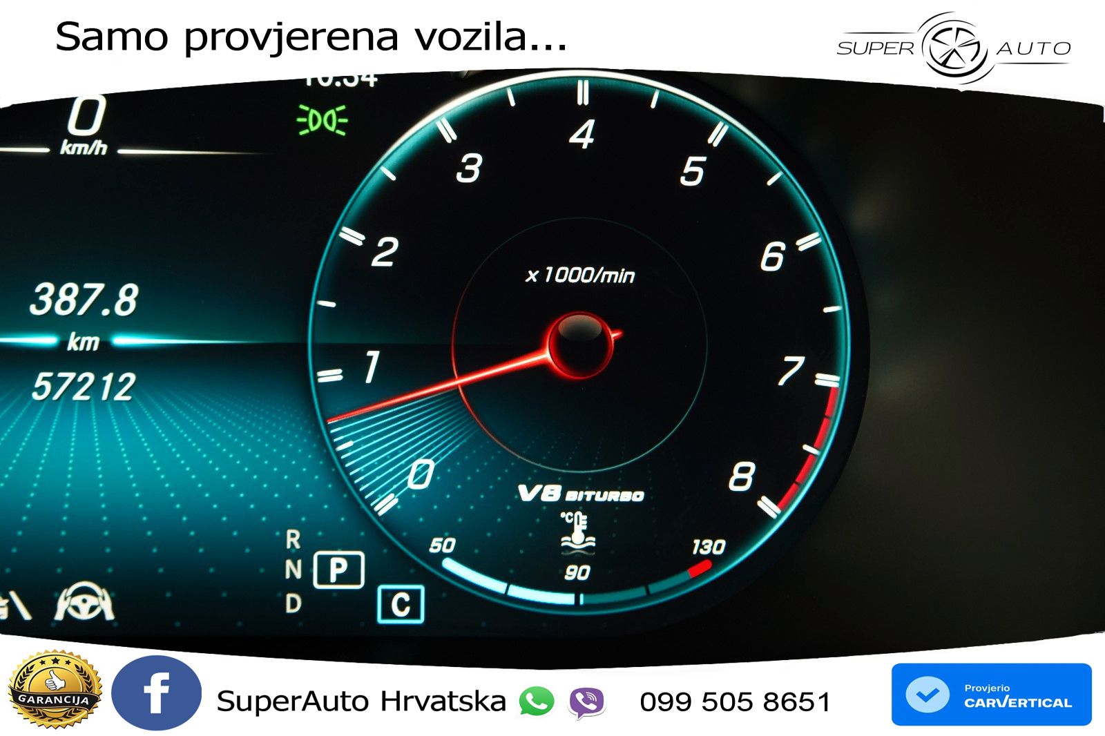 Mercedes AMG GLC 63 V8 (476 KS) 4MATIC+ MCT LED+GR SJED+ACC