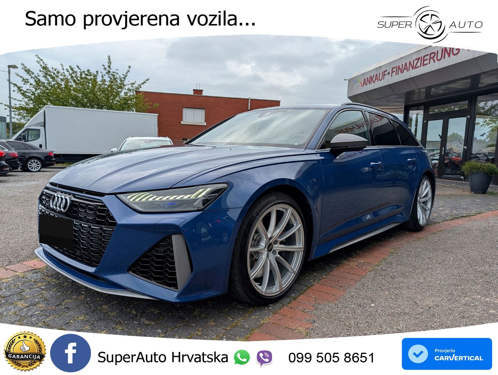 Audi RS6 Avant 4.0 TFSI V8 performance (630 KS)  quattro tiptronic