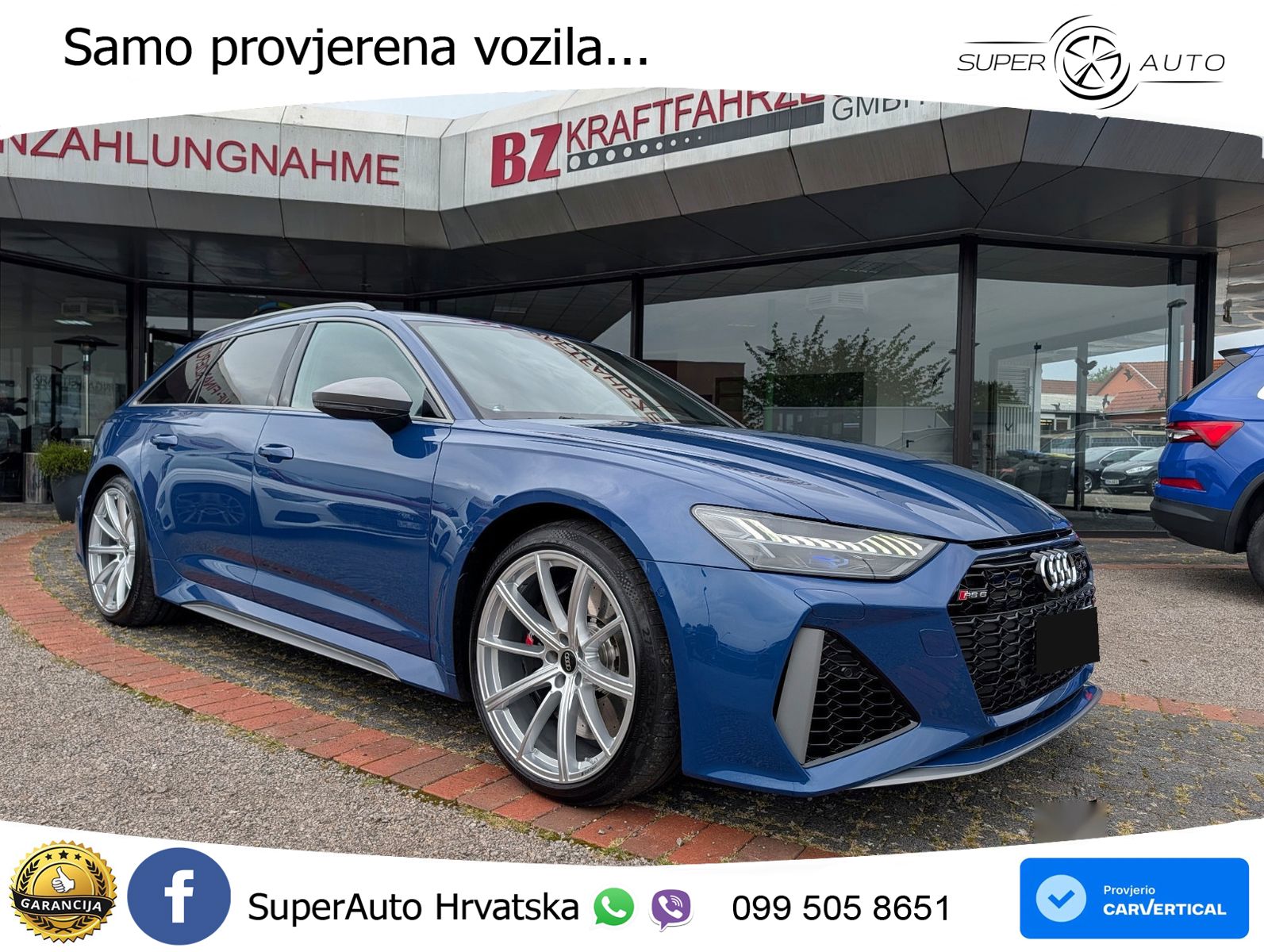 Audi RS6 Avant 4.0 TFSI V8 performance (630 KS)  quattro tiptronic