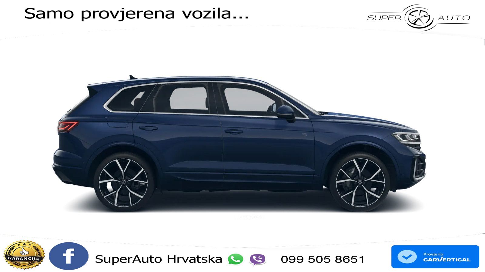 Volkswagen Touareg 3.0 V6 TDI (286 KS) 4MOTION Tiptronic ZRAČNI+ACC+4xGR SJED+KAM