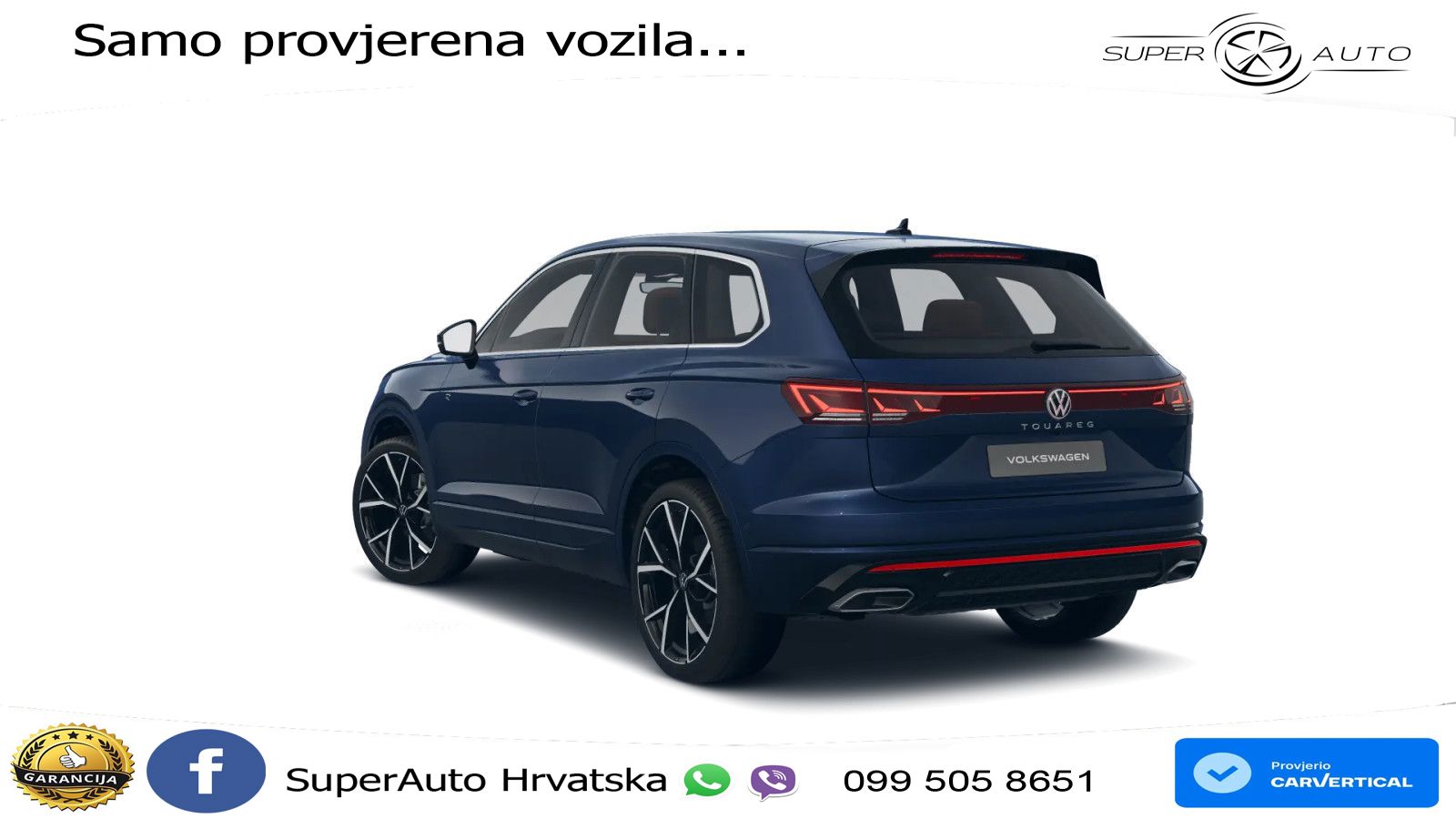 Volkswagen Touareg 3.0 V6 TDI (286 KS) 4MOTION Tiptronic ZRAČNI+ACC+4xGR SJED+KAM