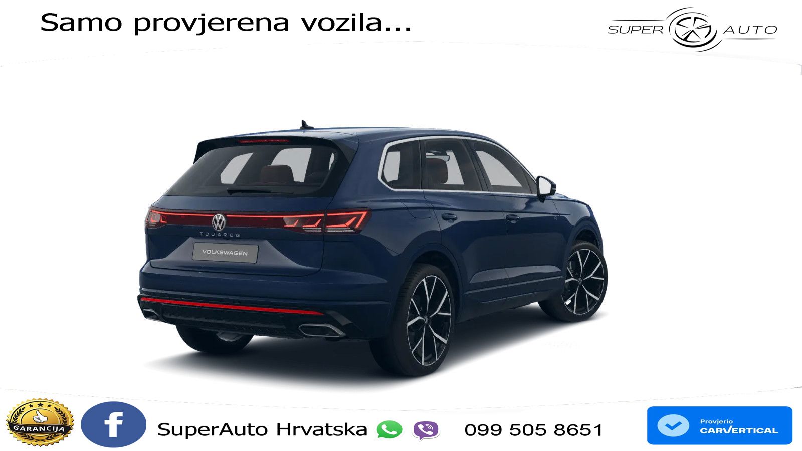 Volkswagen Touareg 3.0 V6 TDI (286 KS) 4MOTION Tiptronic ZRAČNI+ACC+4xGR SJED+KAM