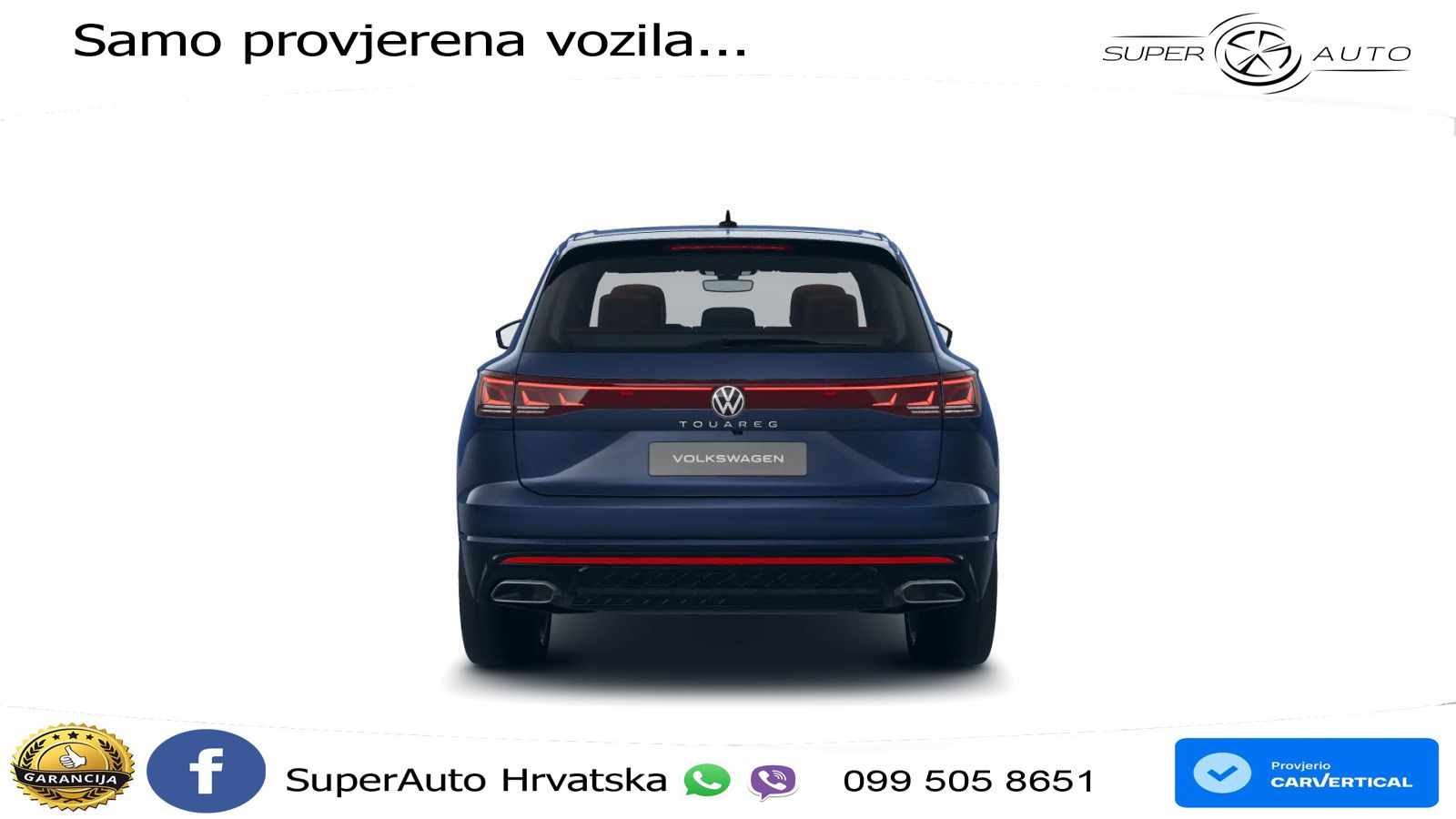 Volkswagen Touareg 3.0 V6 TDI (286 KS) 4MOTION Tiptronic ZRAČNI+ACC+4xGR SJED+KAM