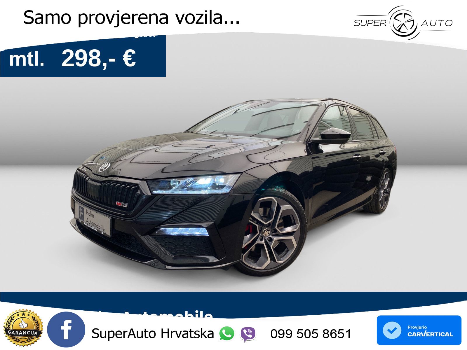 Škoda Octavia Combi RS 2.0 TSI (245 KS) DSG LED+GR SJED+ACC