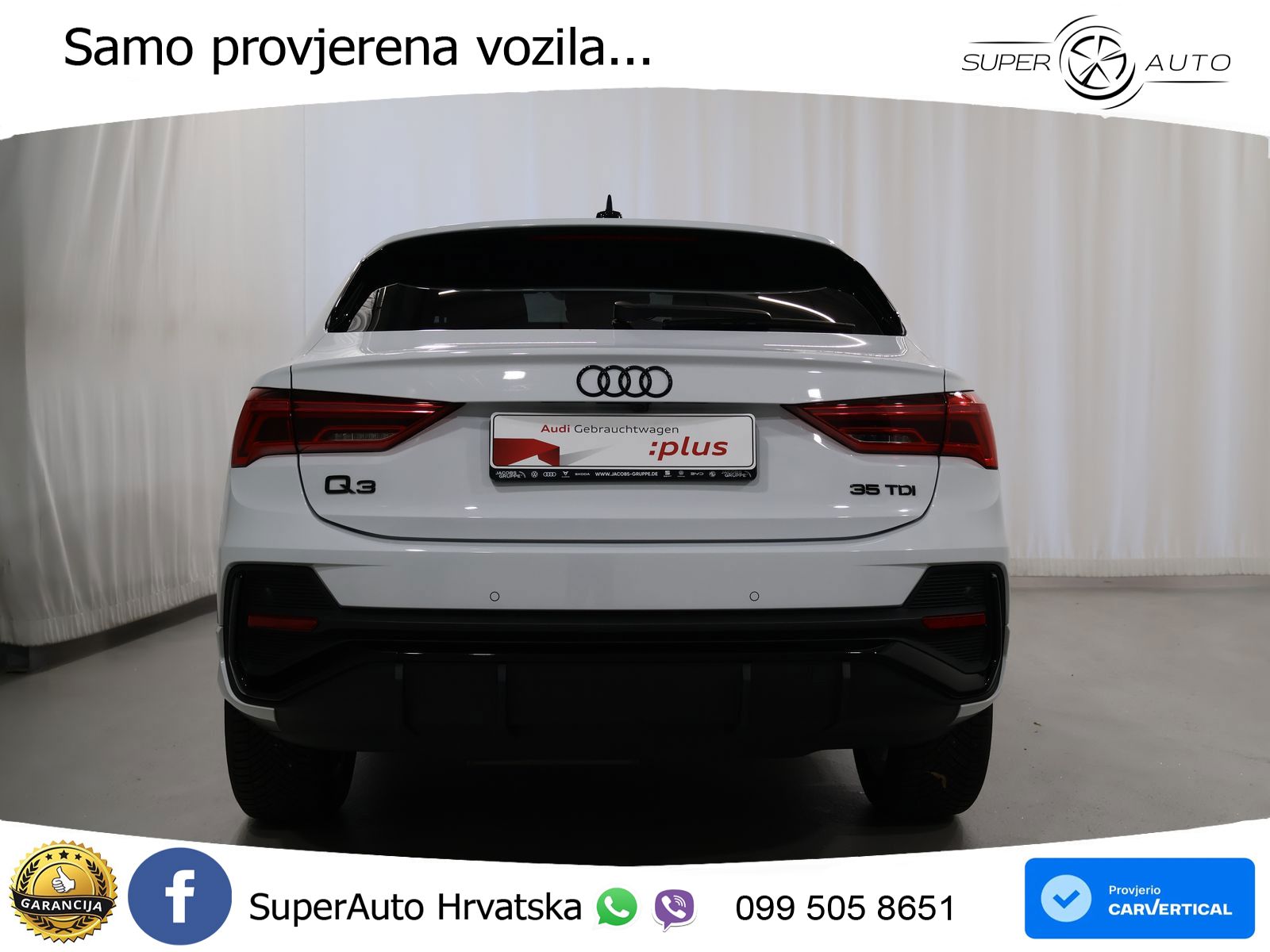 Audi Q3 Sportback 35 TDI (150 KS) S tronic MATRIX+GR SJED+KAM