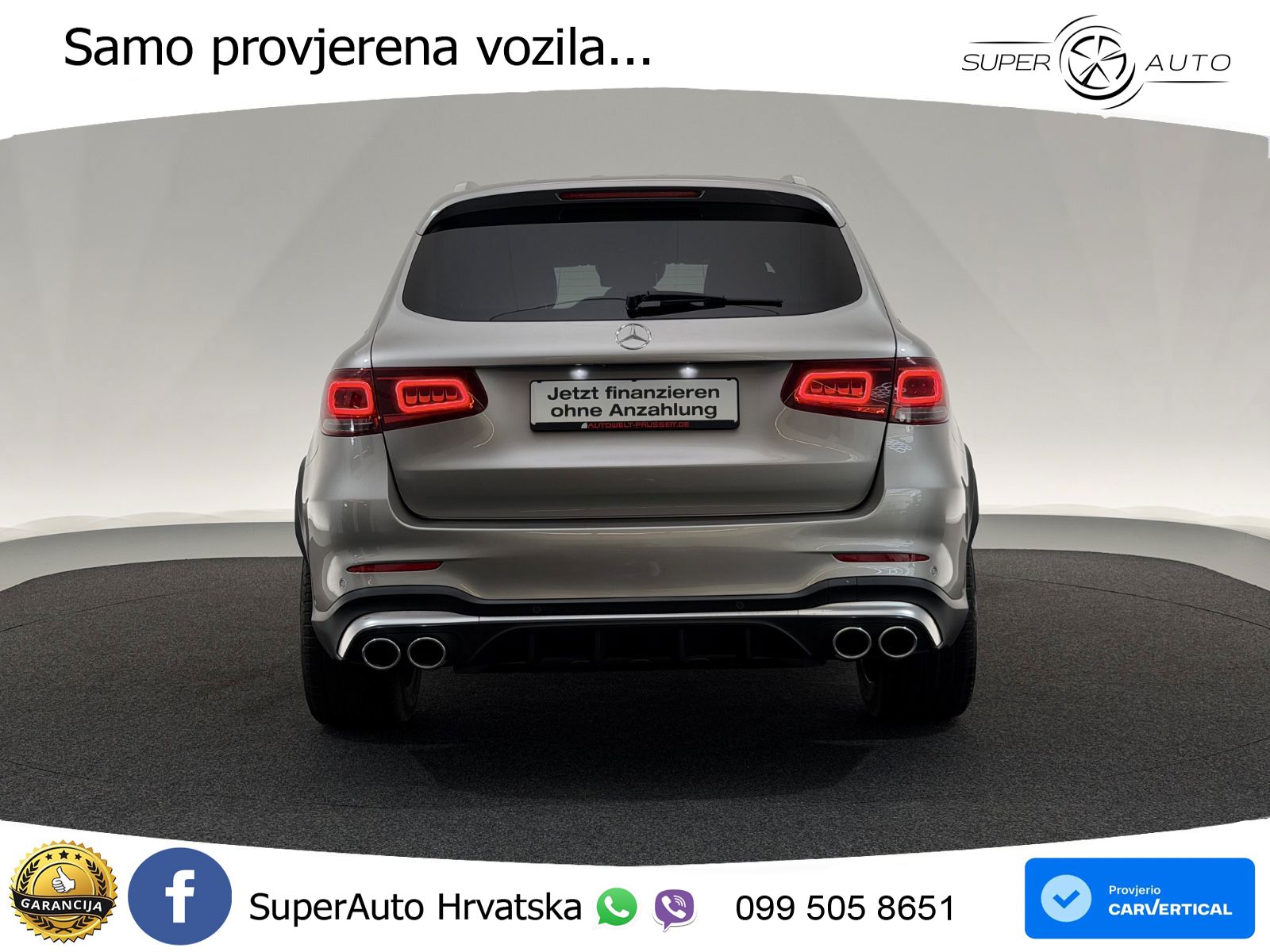 Mercedes AMG GLC 43 V6 (390 KS) 4MATIC TCT LED+GR SJED+ACC