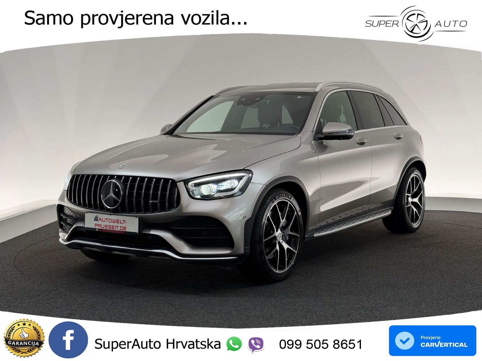 Mercedes AMG GLC 43 V6 (390 KS) 4MATIC TCT LED+GR SJED+ACC