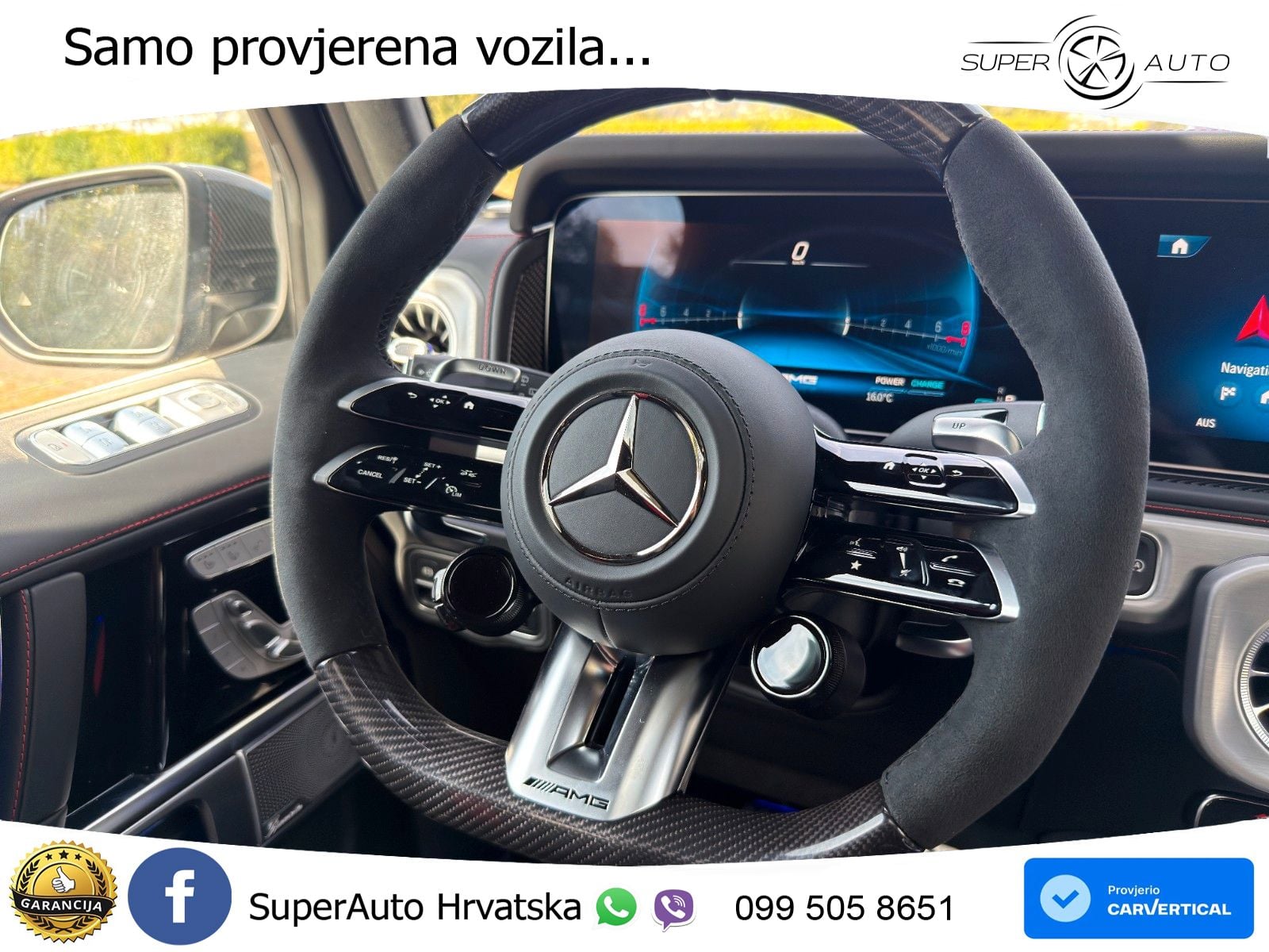 Mercedes AMG G 63 Long V8 (585 KS) 4MATIC 9G-TRONIC AMG SPEEDSHIFT TCT Manufaktur ZRAČNI+ACC+GR SJED+360+PANO