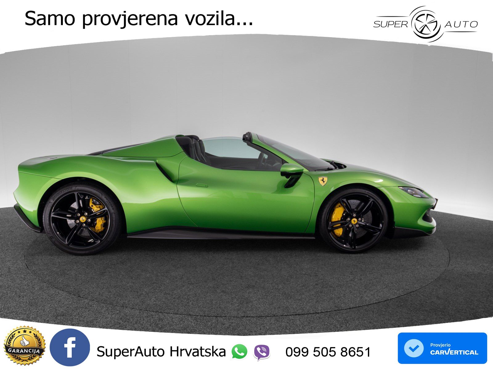 Ferrari 296 GTS 3.0 V6 (830 KS) F1 DCT LED+ACC