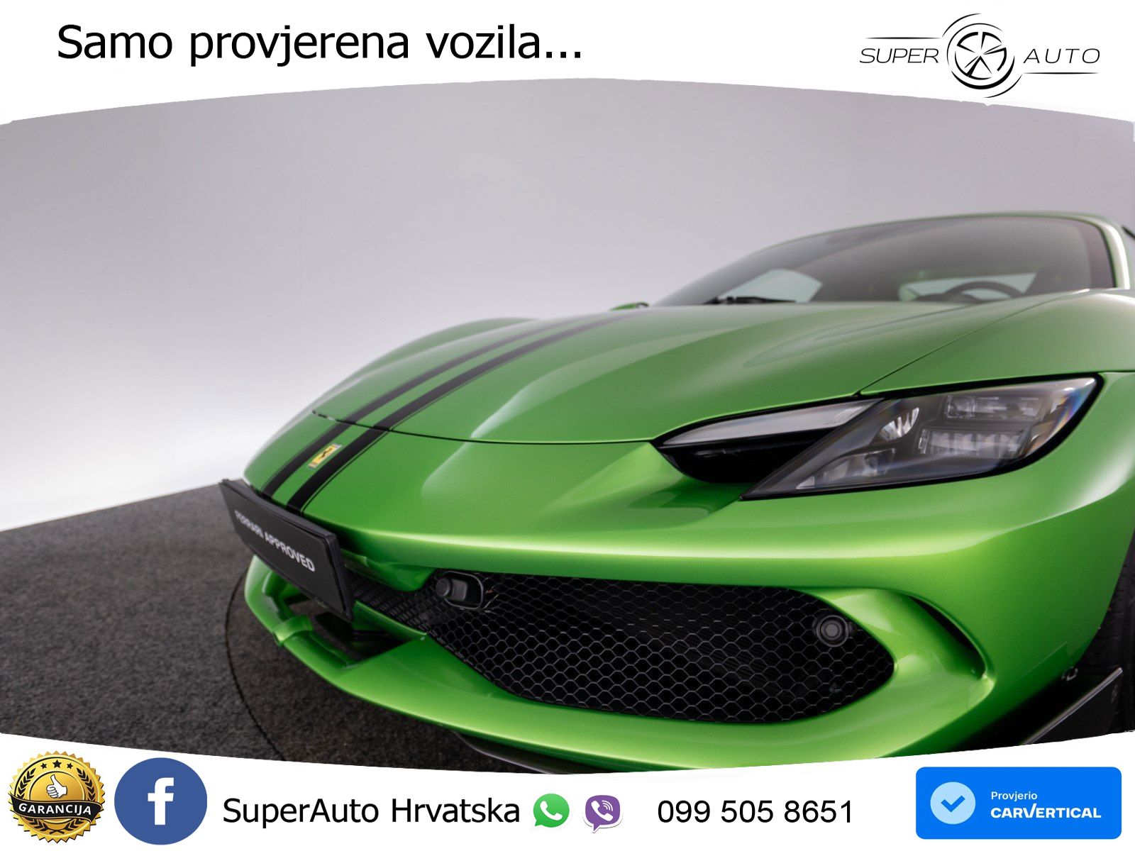Ferrari 296 GTS 3.0 V6 (830 KS) F1 DCT LED+ACC