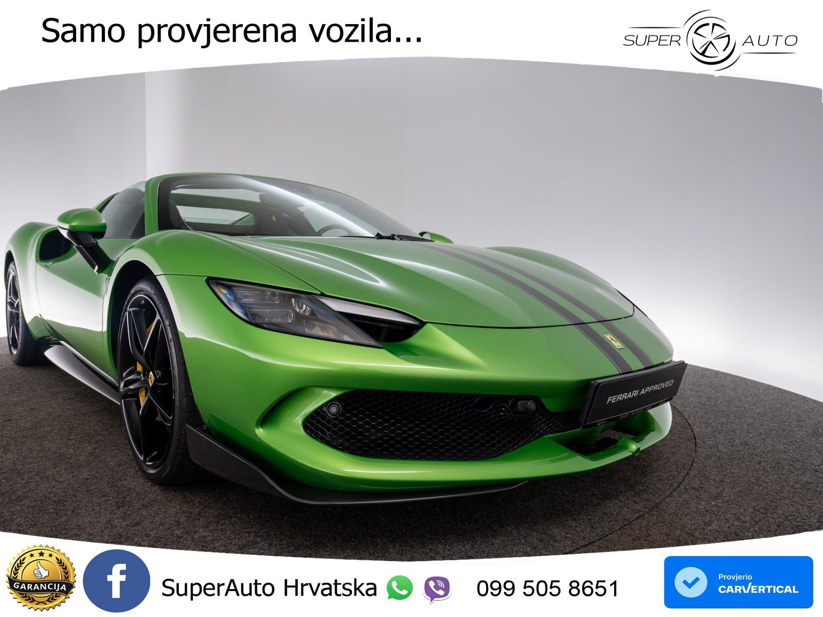 Ferrari 296 GTS 3.0 V6 (830 KS) F1 DCT LED+ACC