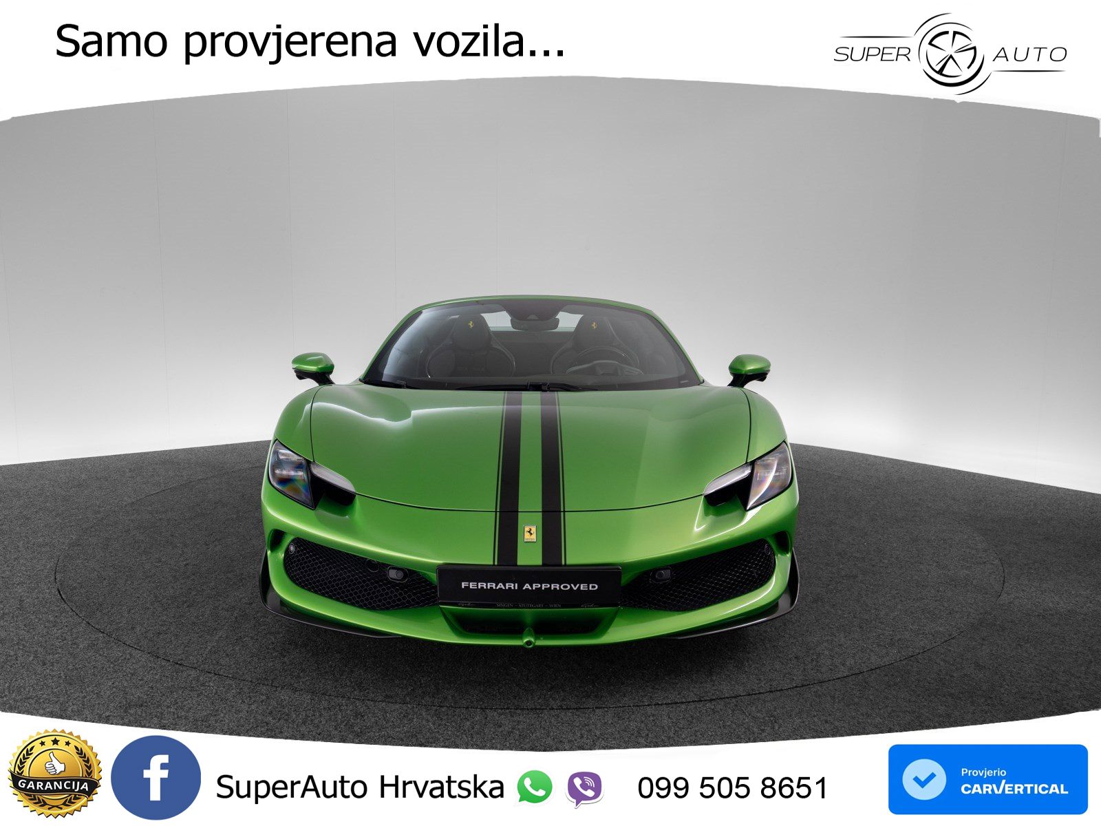 Ferrari 296 GTS 3.0 V6 (830 KS) F1 DCT LED+ACC