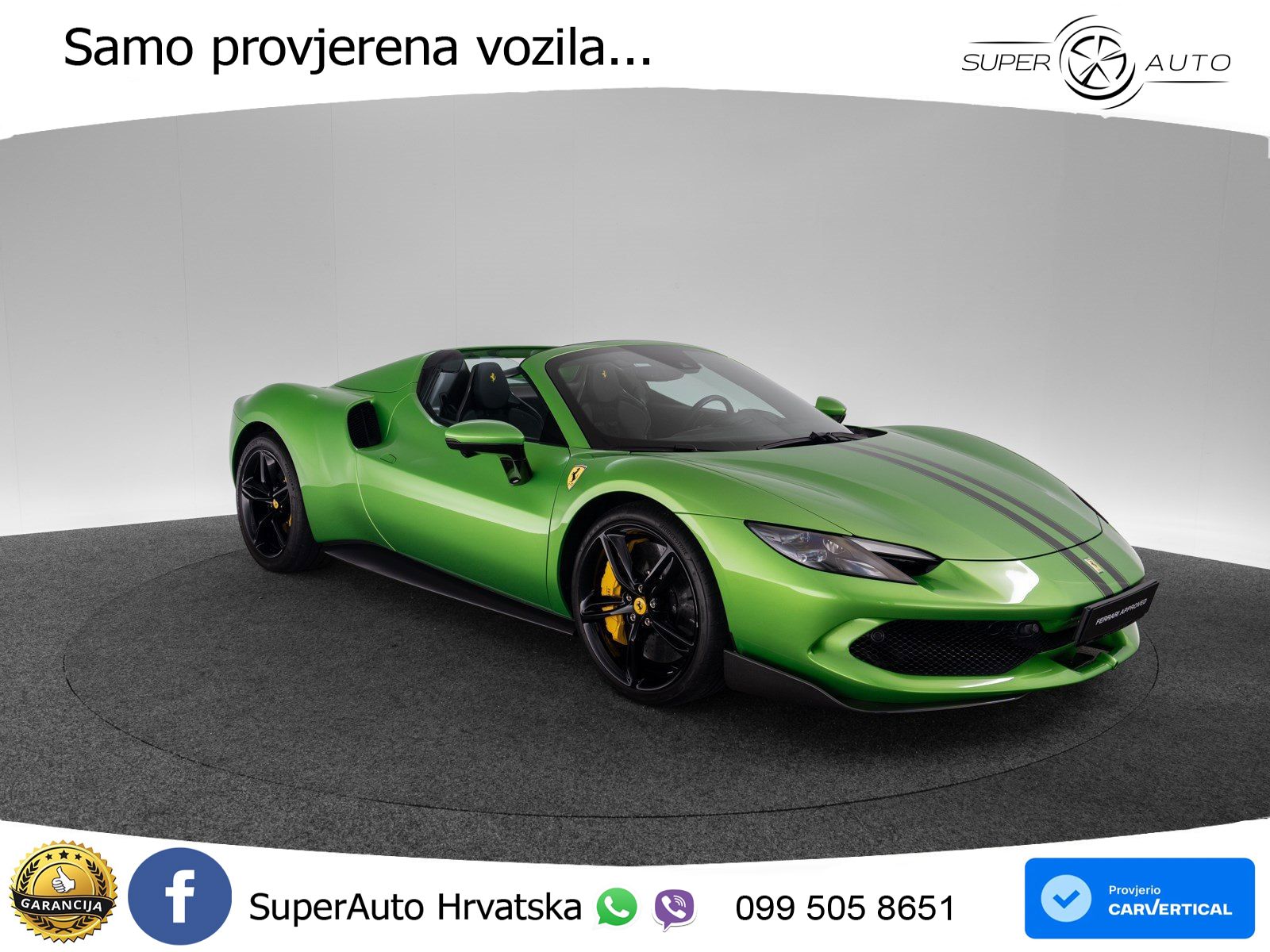 Ferrari 296 GTS 3.0 V6 (830 KS) F1 DCT LED+ACC