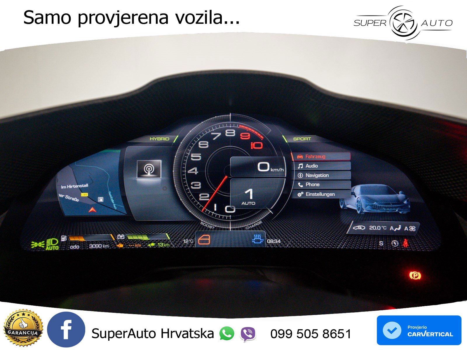 Ferrari 296 GTS 3.0 V6 (830 KS) F1 DCT LED+ACC