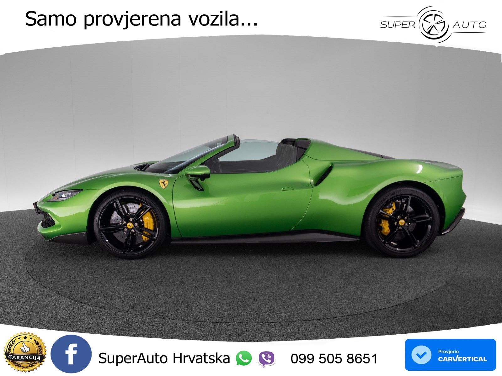 Ferrari 296 GTS 3.0 V6 (830 KS) F1 DCT LED+ACC