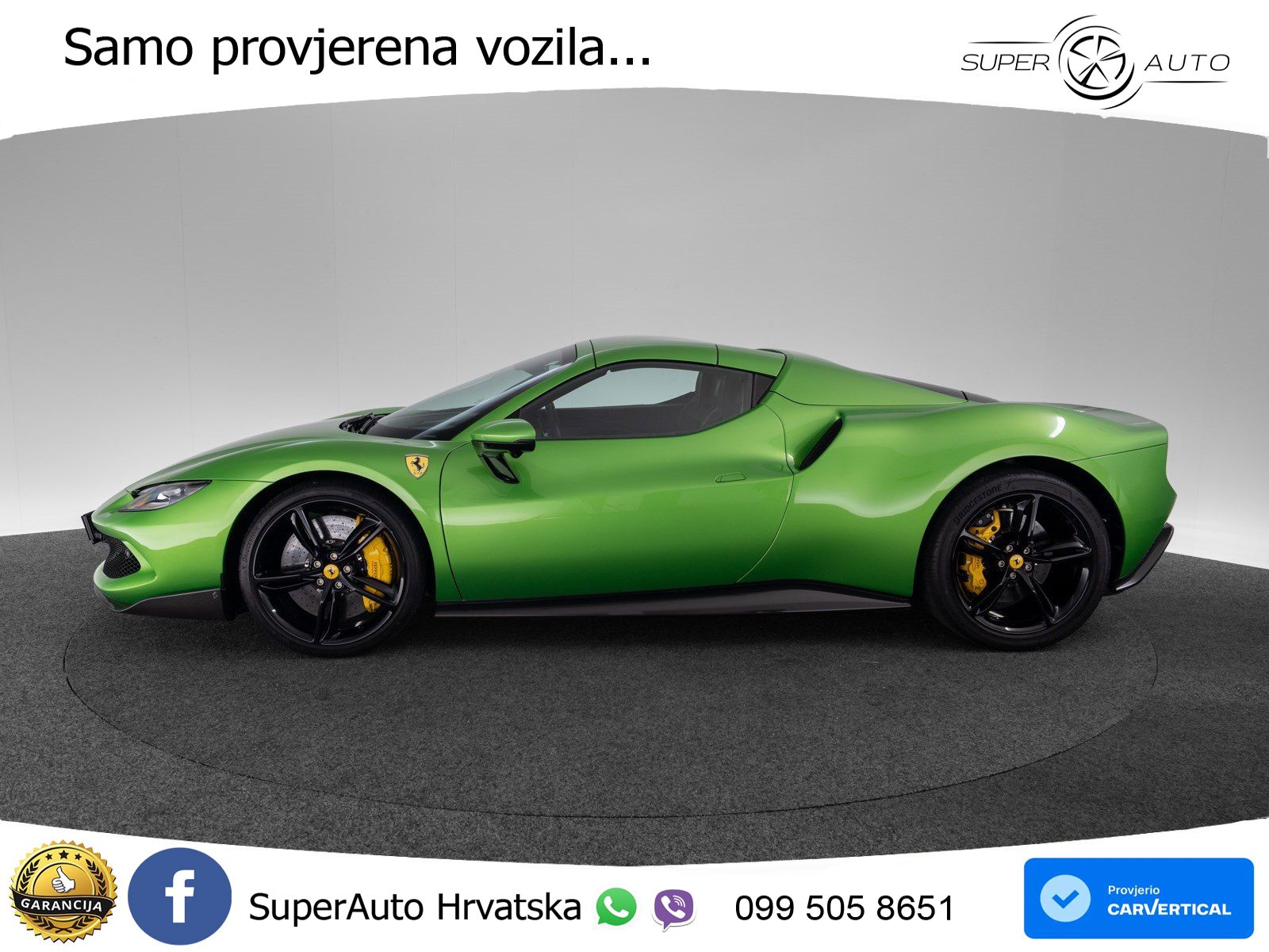 Ferrari 296 GTS 3.0 V6 (830 KS) F1 DCT LED+ACC
