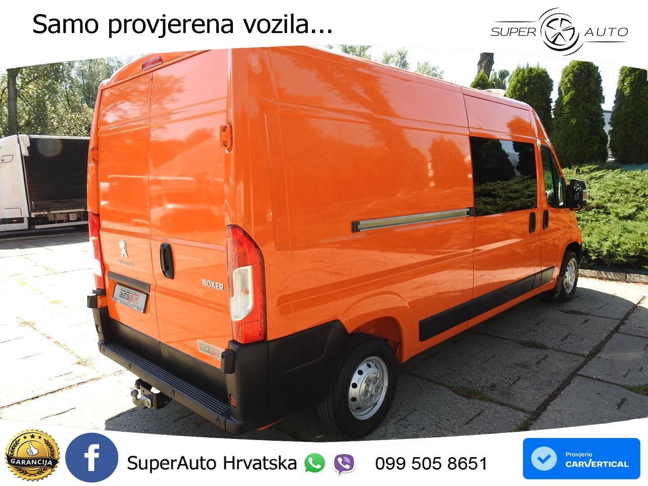 Peugeot BOXER KASTENWAGEN DOPPELKABINE 7 SITZE 120 KS