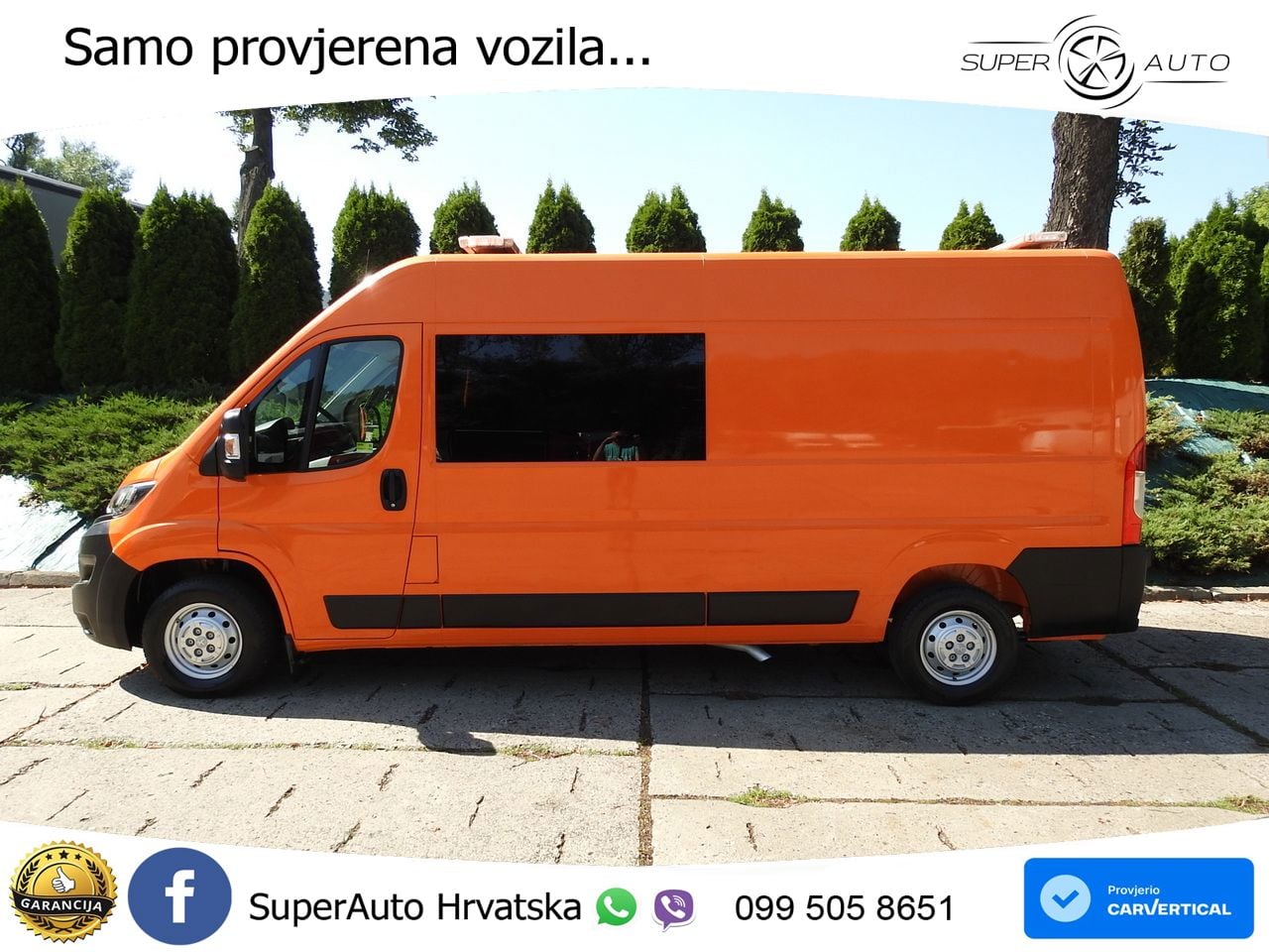 Peugeot BOXER KASTENWAGEN DOPPELKABINE 7 SITZE 120 KS