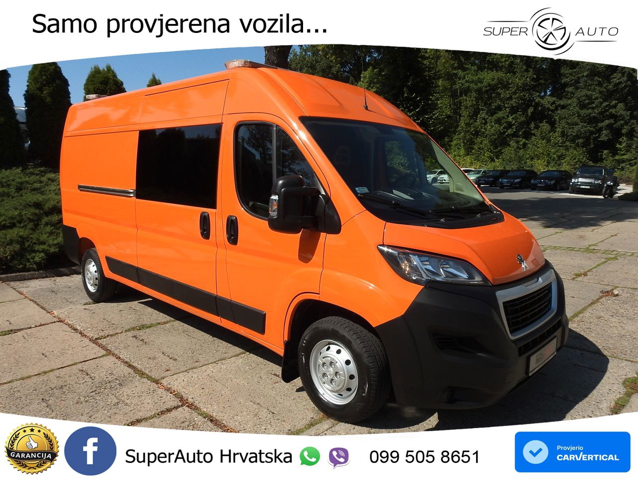 Peugeot BOXER KASTENWAGEN DOPPELKABINE 7 SITZE 120 KS