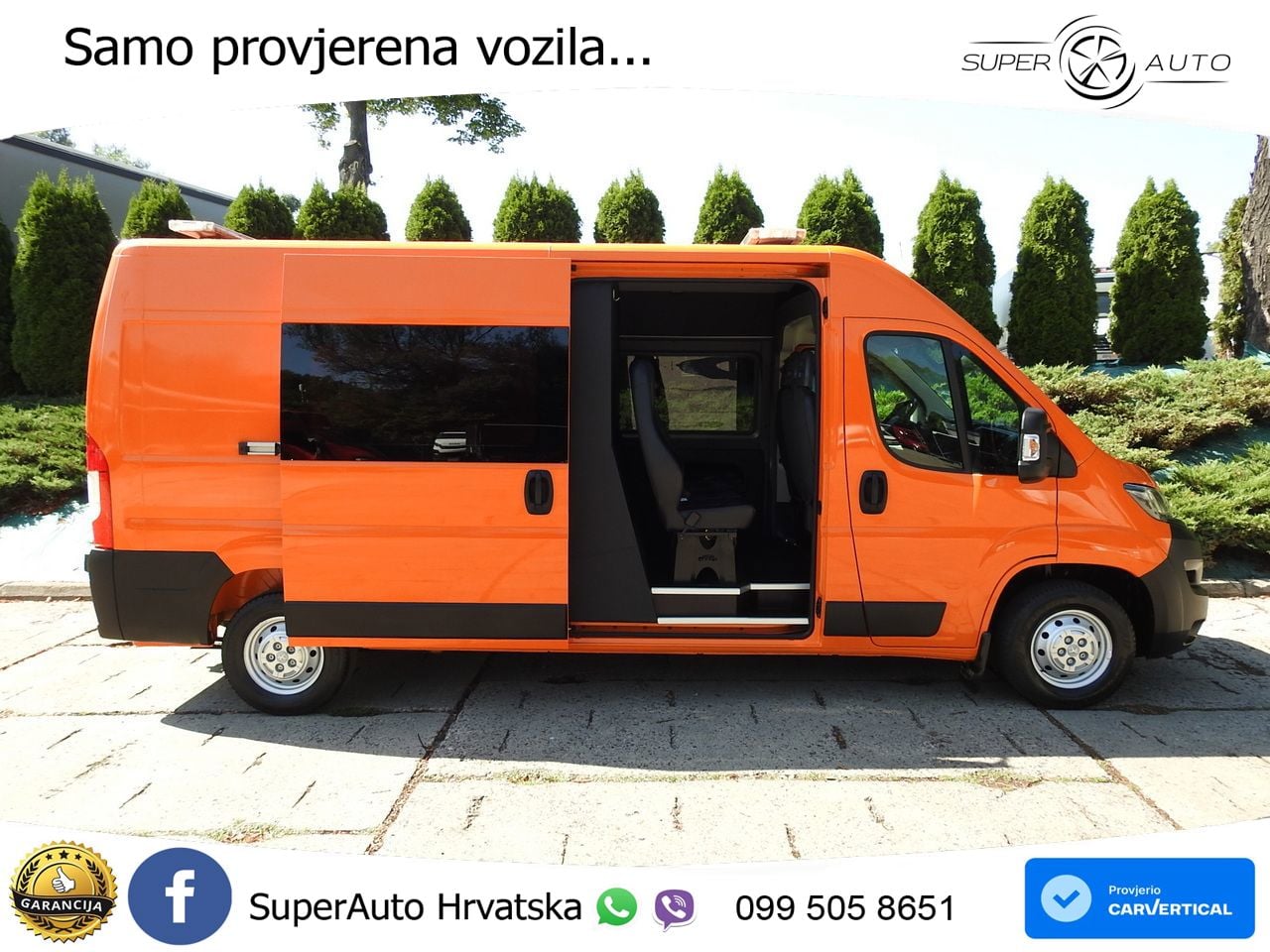 Peugeot BOXER KASTENWAGEN DOPPELKABINE 7 SITZE 120 KS