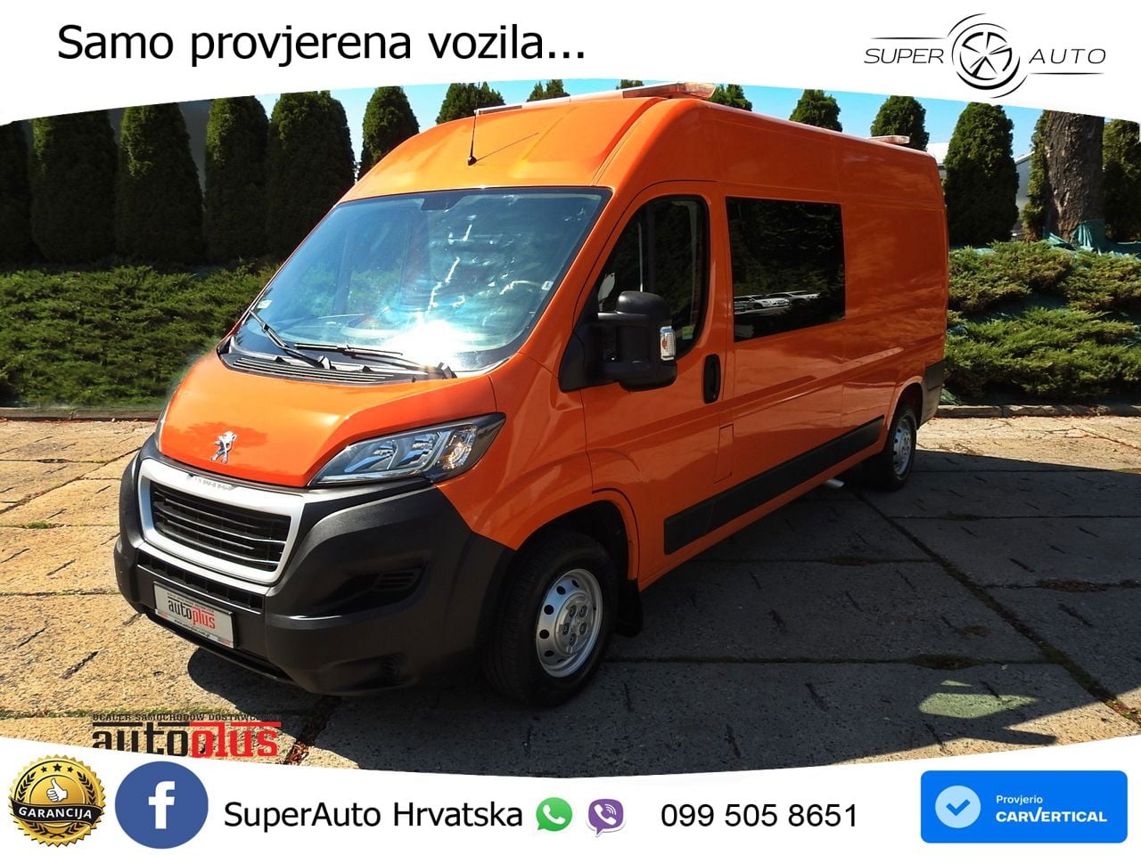 Peugeot BOXER KASTENWAGEN DOPPELKABINE 7 SITZE 120 KS