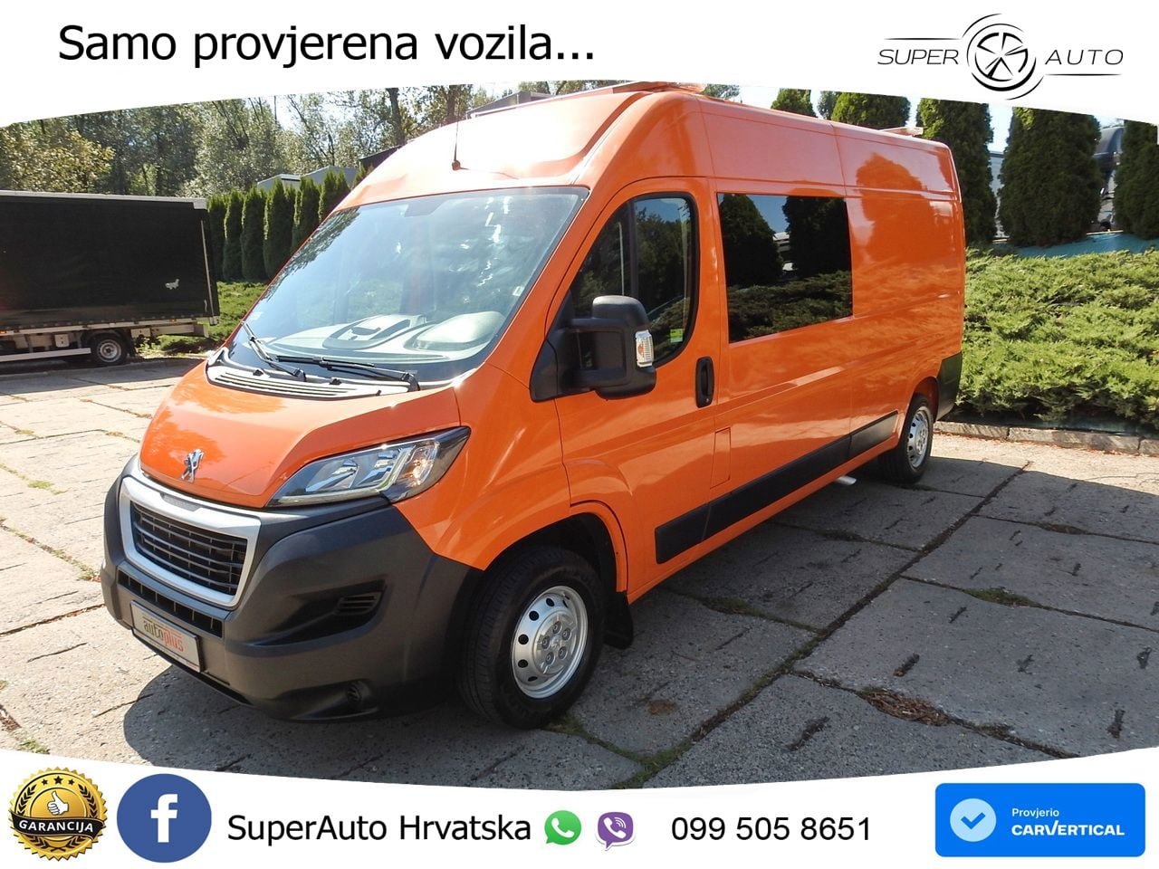 Peugeot BOXER KASTENWAGEN DOPPELKABINE 7 SITZE 120 KS