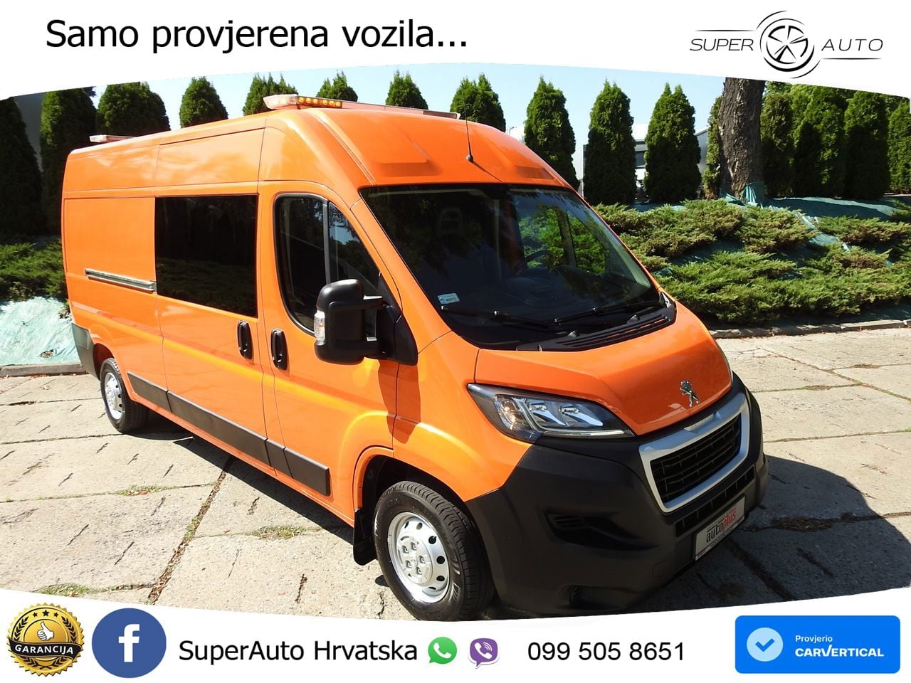 Peugeot BOXER KASTENWAGEN DOPPELKABINE 7 SITZE 120 KS