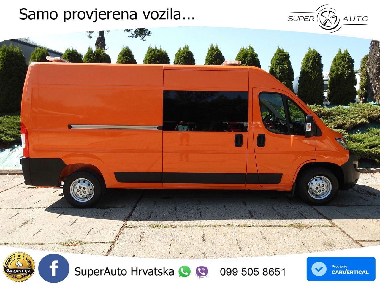 Peugeot BOXER KASTENWAGEN DOPPELKABINE 7 SITZE 120 KS
