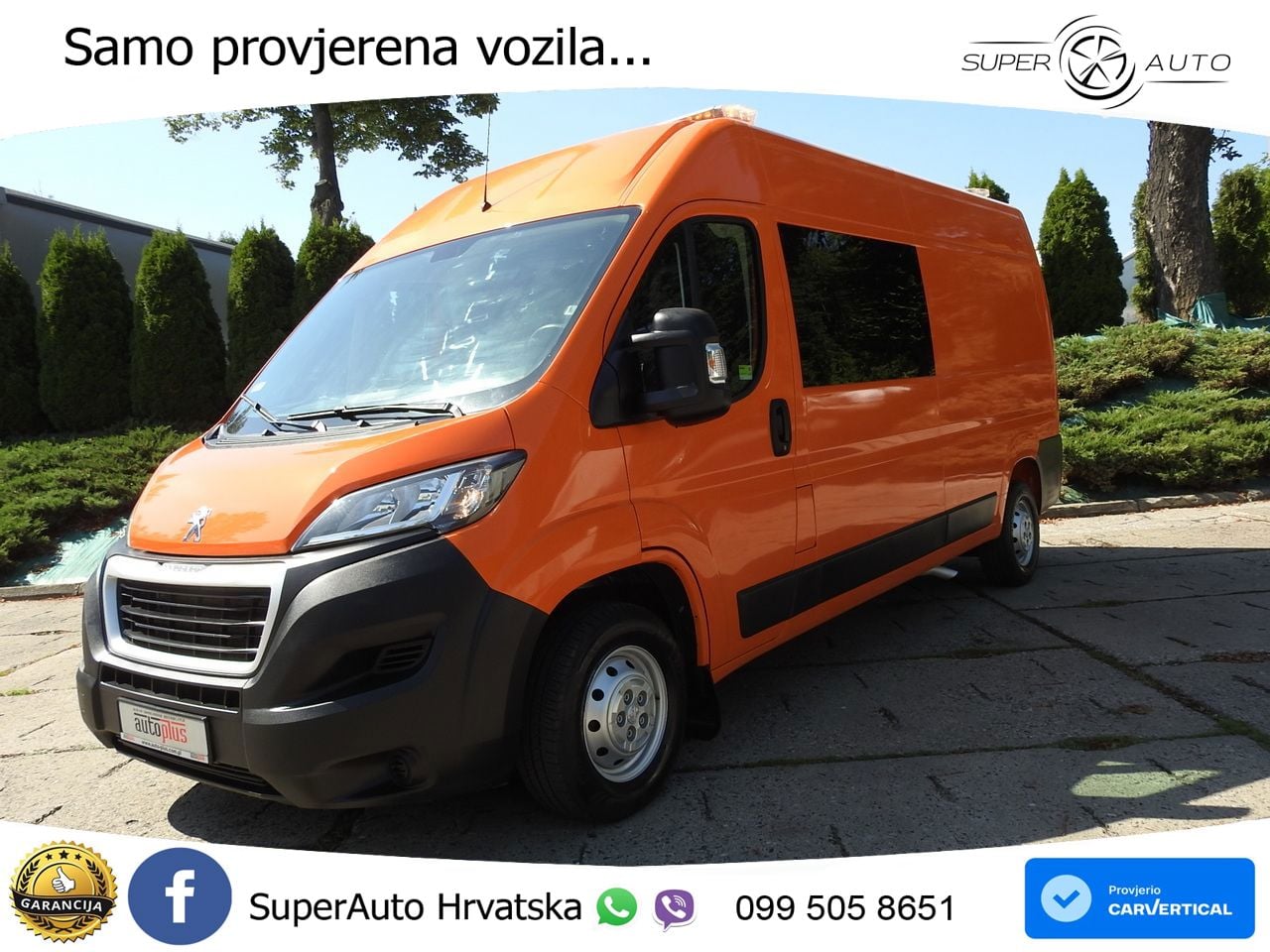 Peugeot BOXER KASTENWAGEN DOPPELKABINE 7 SITZE 120 KS