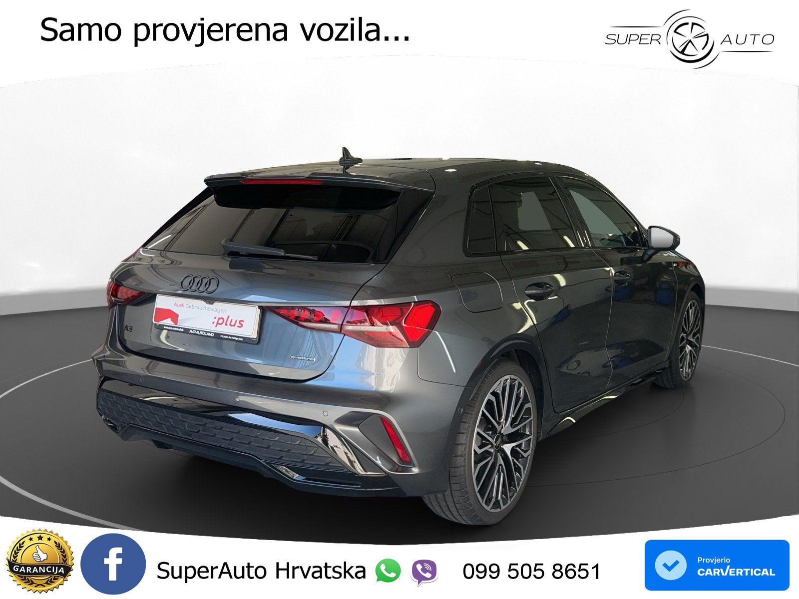 Audi A3 Sportback 40 TFSI (204 KS) quattro S tronic S line LED+GR SJED+ACC