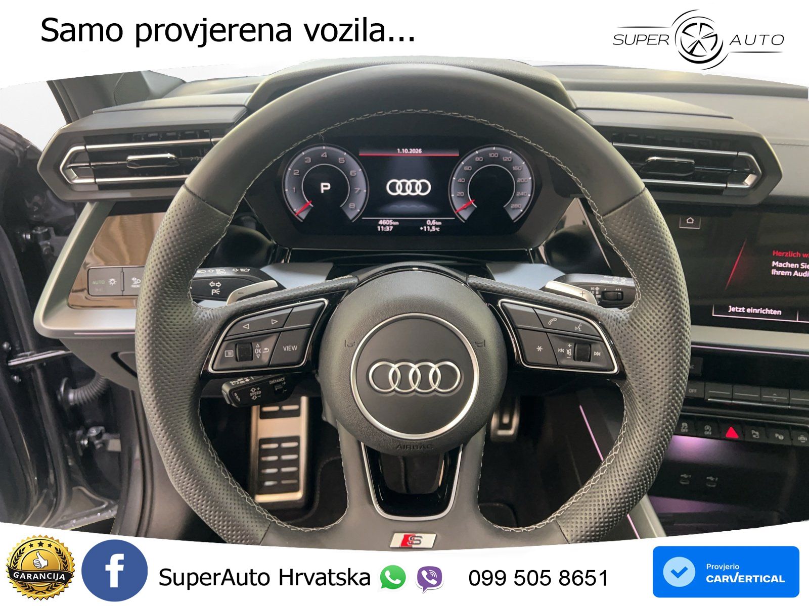 Audi A3 Sportback 40 TFSI (204 KS) quattro S tronic S line LED+GR SJED+ACC