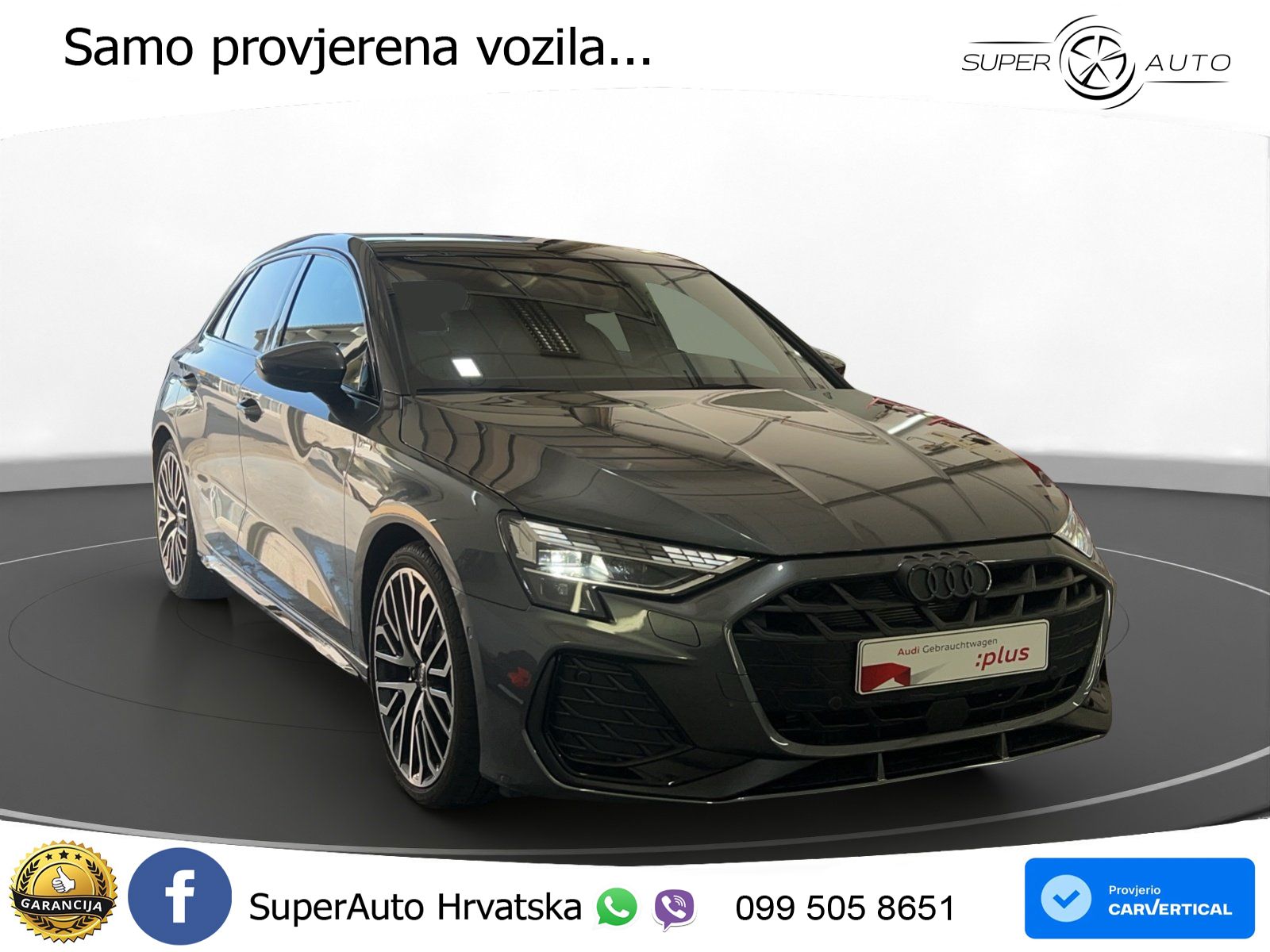 Audi A3 Sportback 40 TFSI (204 KS) quattro S tronic S line LED+GR SJED+ACC