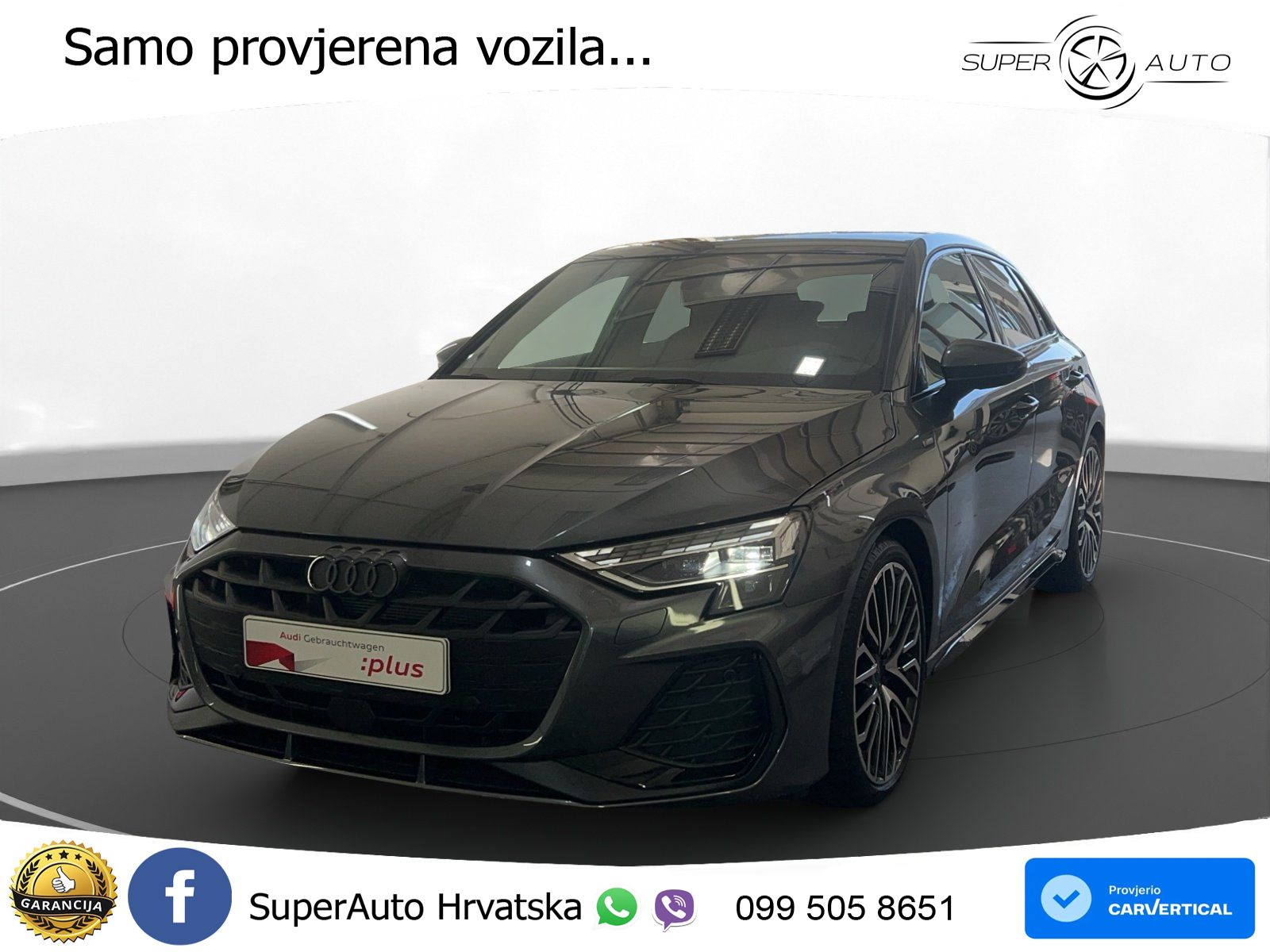 Audi A3 Sportback 40 TFSI (204 KS) quattro S tronic S line LED+GR SJED+ACC