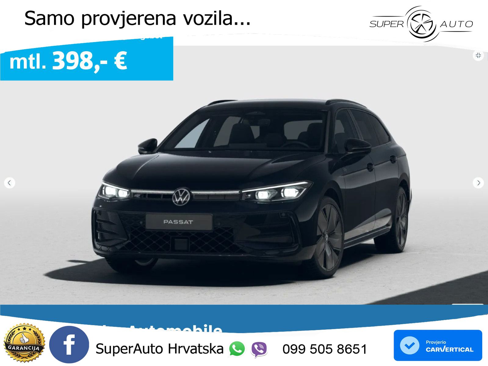 Volkswagen Passat Variant 2.0 TDI (193 KS) 4MOTION DSG R-Line LED+GR SJED+ACC