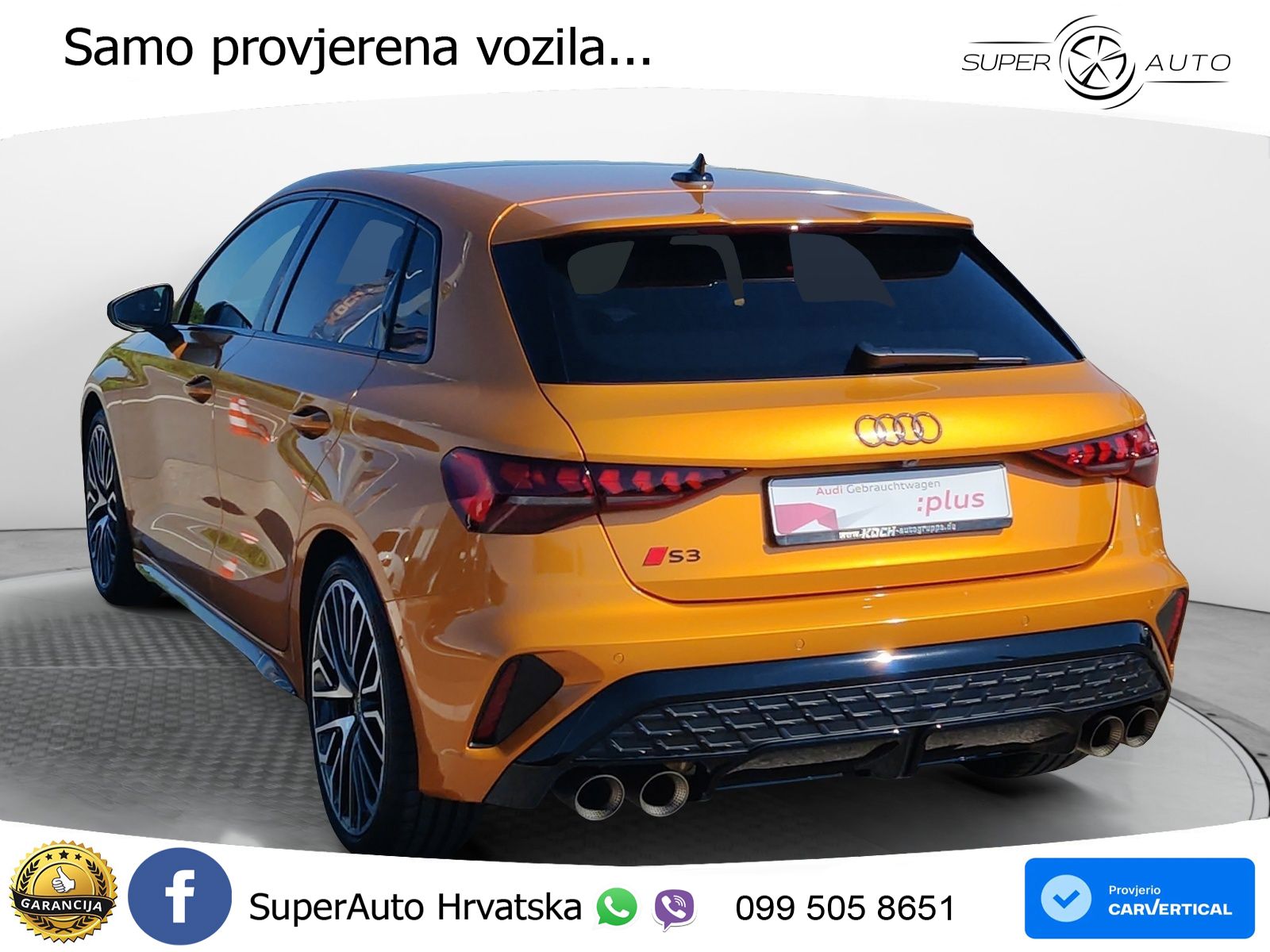 Audi S3 2.0 TFSI (333 KS) quattro S tronic MATRIX+GR SJED+KAM