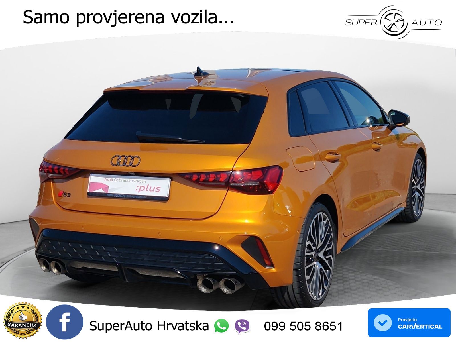 Audi S3 2.0 TFSI (333 KS) quattro S tronic MATRIX+GR SJED+KAM