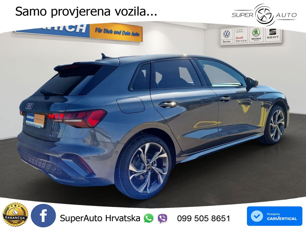 Audi A3 Sportback 40 TFSI (204 KS) quattro S tronic S line LED+GR SJED+ACC