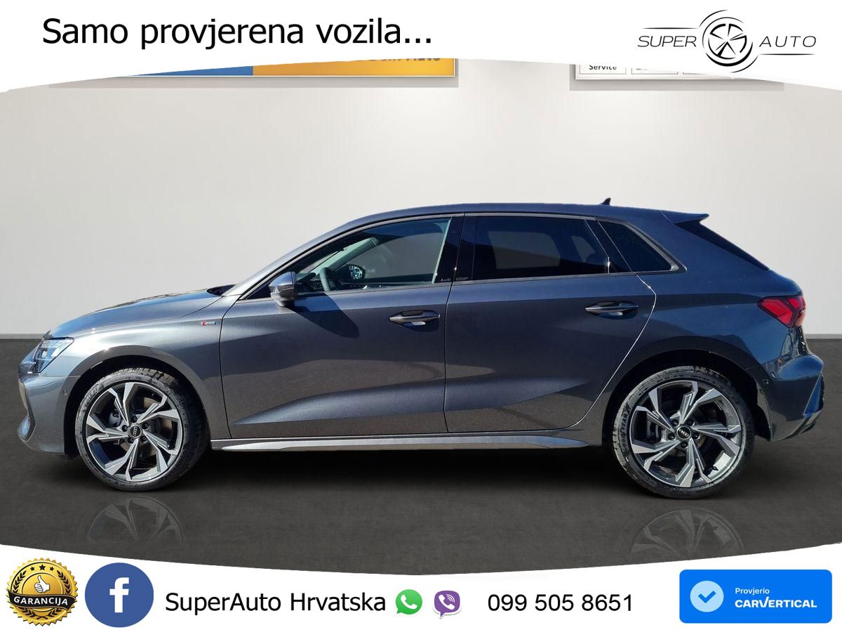 Audi A3 Sportback 40 TFSI (204 KS) quattro S tronic S line LED+GR SJED+ACC
