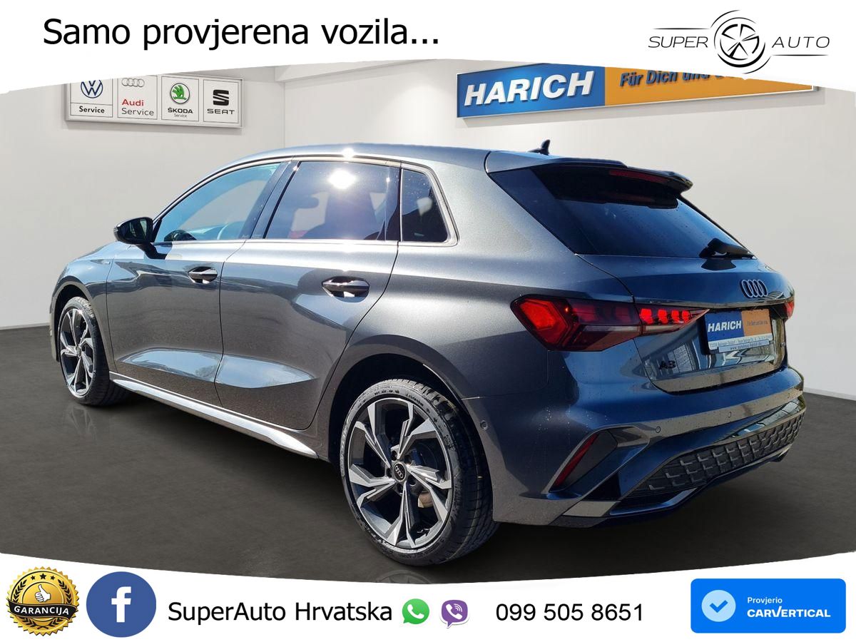 Audi A3 Sportback 40 TFSI (204 KS) quattro S tronic S line LED+GR SJED+ACC