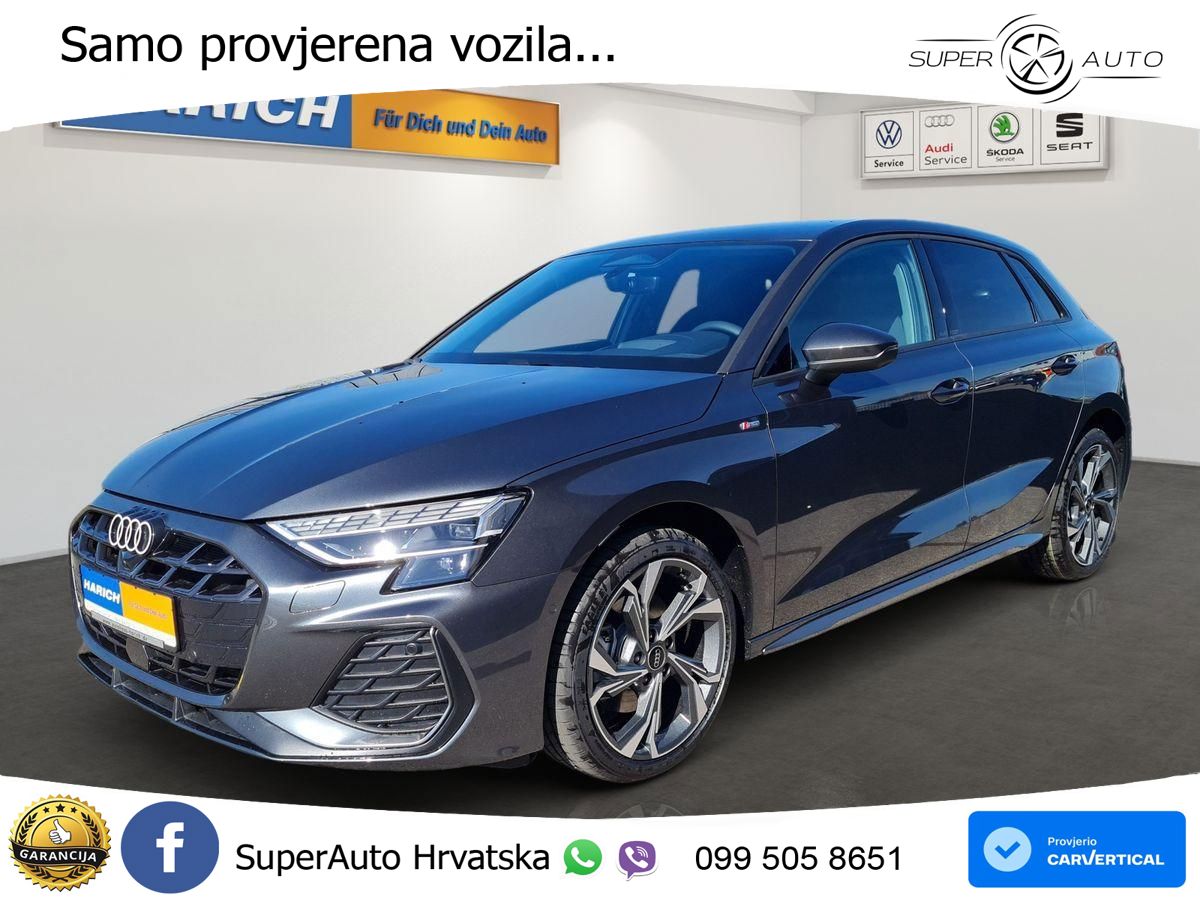 Audi A3 Sportback 40 TFSI (204 KS) quattro S tronic S line LED+GR SJED+ACC