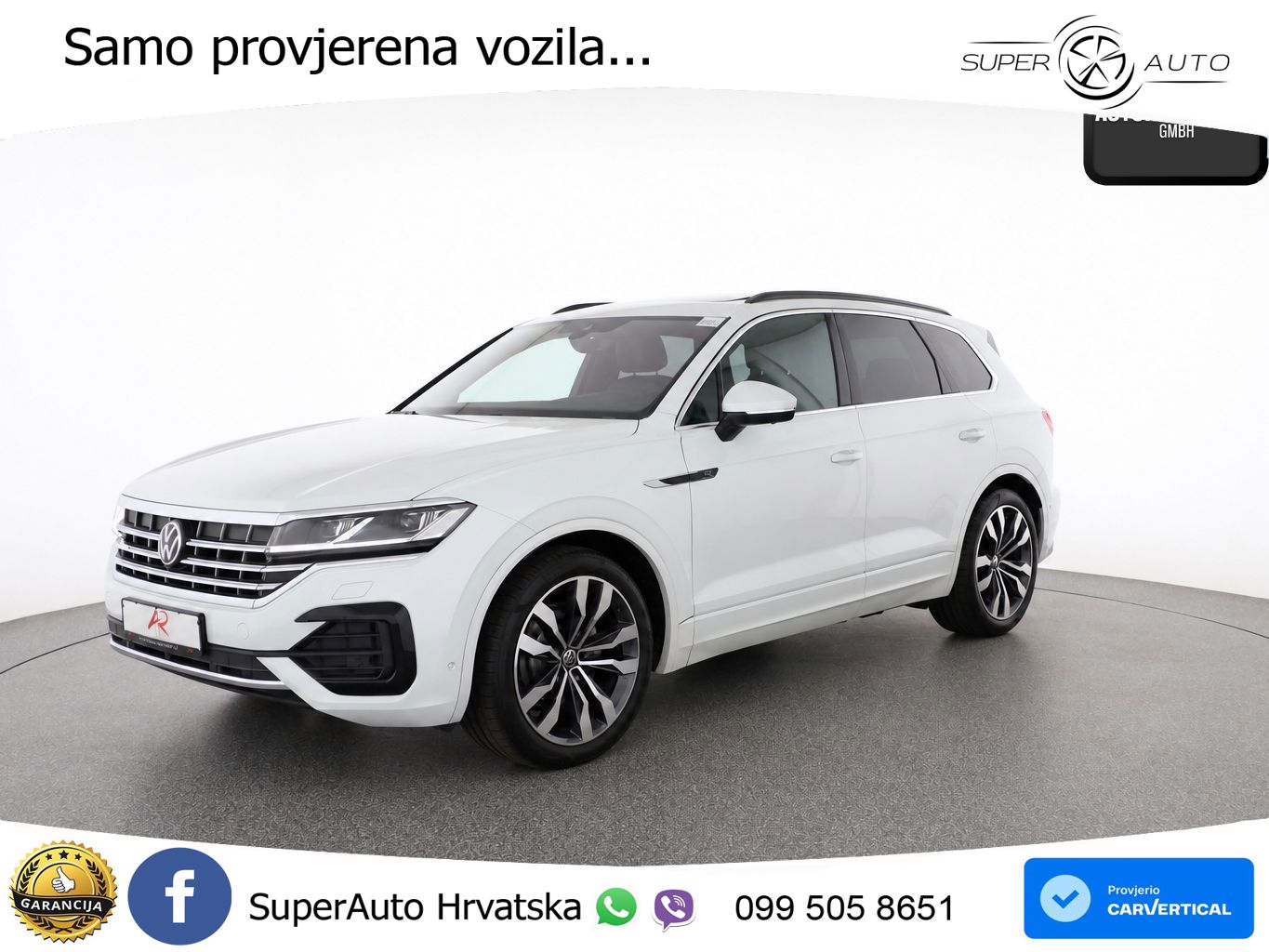Volkswagen Touareg 3.0 V6 TDI (231 KS) 4MOTION Tiptronic R-Line ZRAČNI+ACC+GR SJED+KAM+PANO