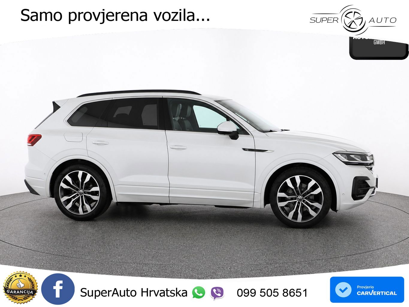Volkswagen Touareg 3.0 V6 TDI (231 KS) 4MOTION Tiptronic R-Line ZRAČNI+ACC+GR SJED+KAM+PANO