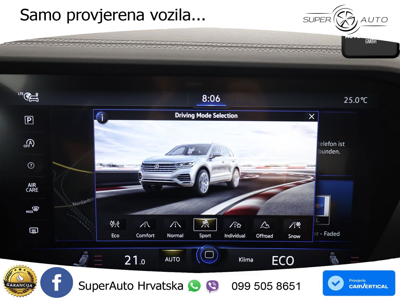 Volkswagen Touareg 3.0 V6 TDI (231 KS) 4MOTION Tiptronic R-Line ZRAČNI+ACC+GR SJED+KAM+PANO