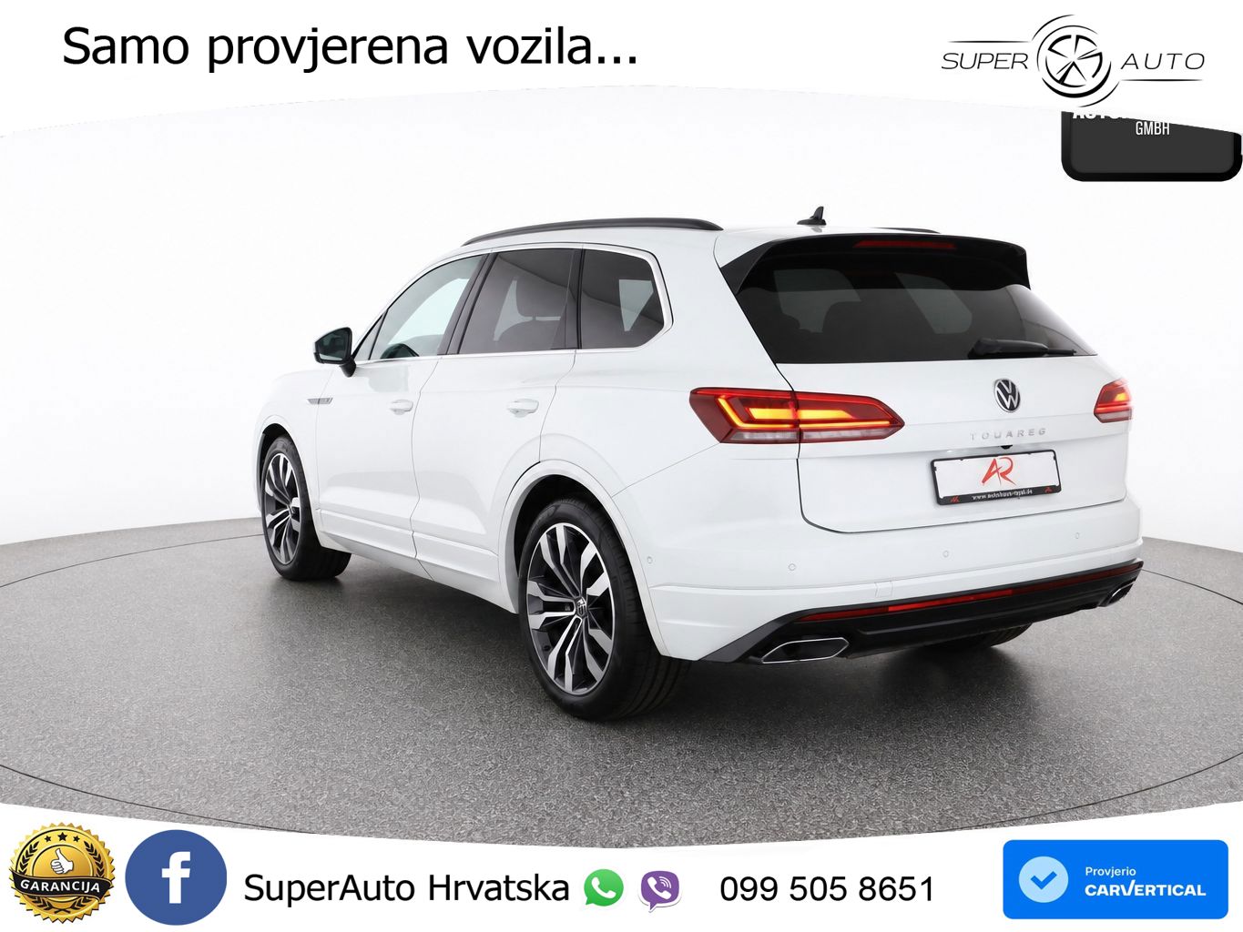 Volkswagen Touareg 3.0 V6 TDI (231 KS) 4MOTION Tiptronic R-Line ZRAČNI+ACC+GR SJED+KAM+PANO