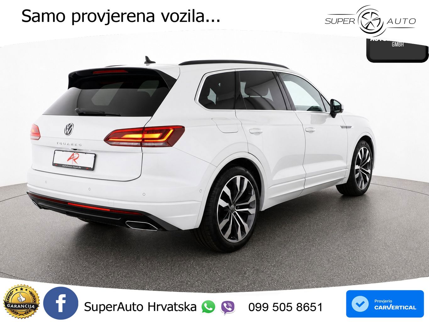 Volkswagen Touareg 3.0 V6 TDI (231 KS) 4MOTION Tiptronic R-Line ZRAČNI+ACC+GR SJED+KAM+PANO